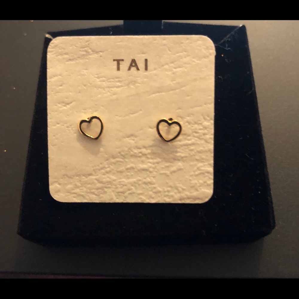 DELICATE OPEN HEART STUDS